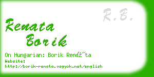 renata borik business card